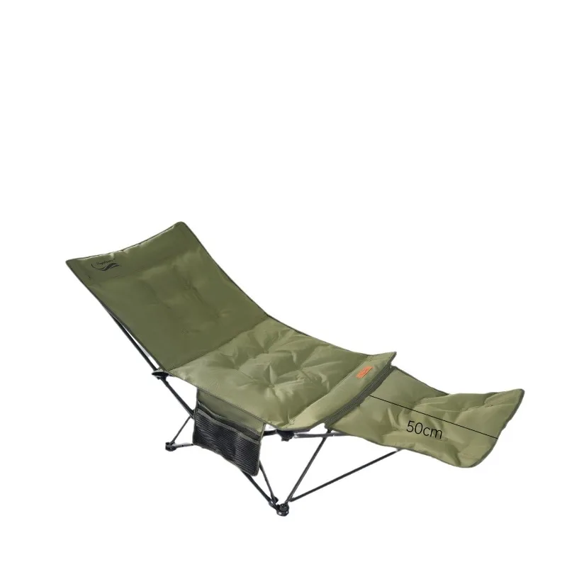 Outdoor camping chair Portable reclining folding recliner Office lunch break High back chair