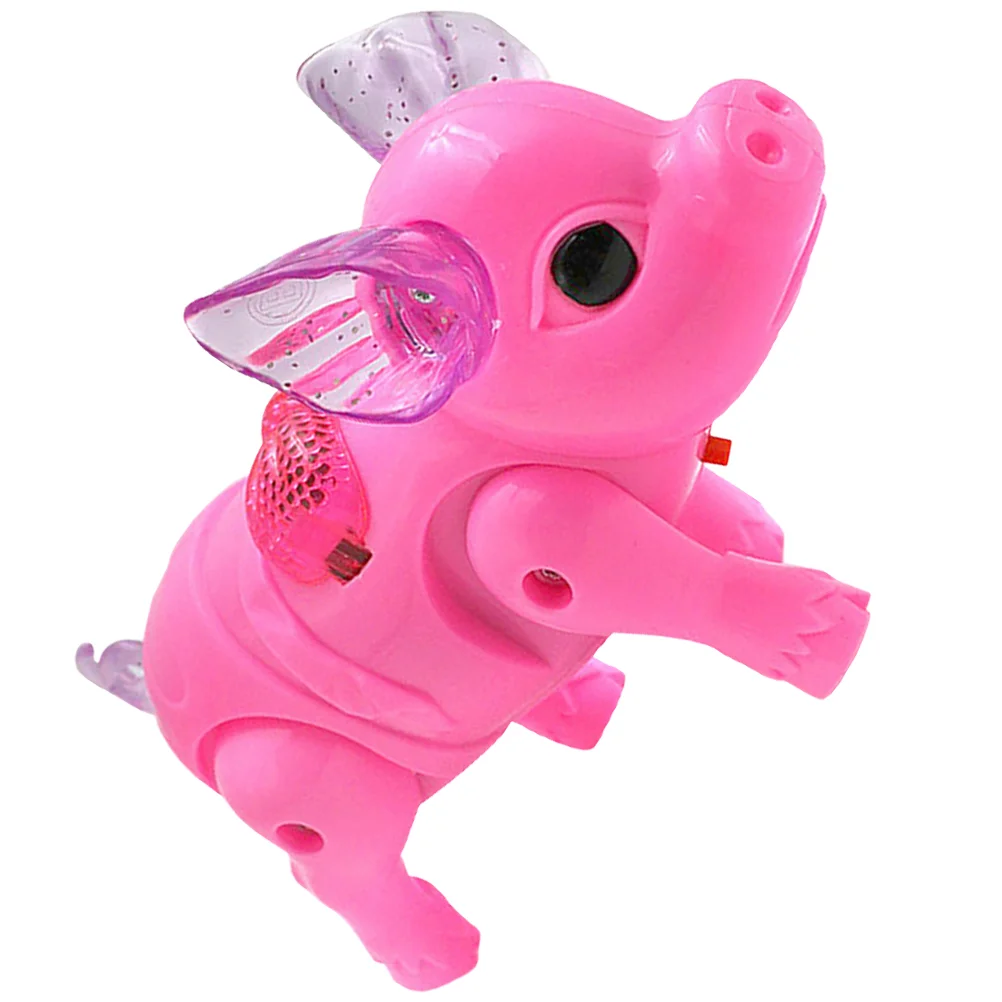 

Walking Pig Kids Musical Toy Children’s Toys Shine Piggy Adorable Plastic Toddler for Toddlers Childrens