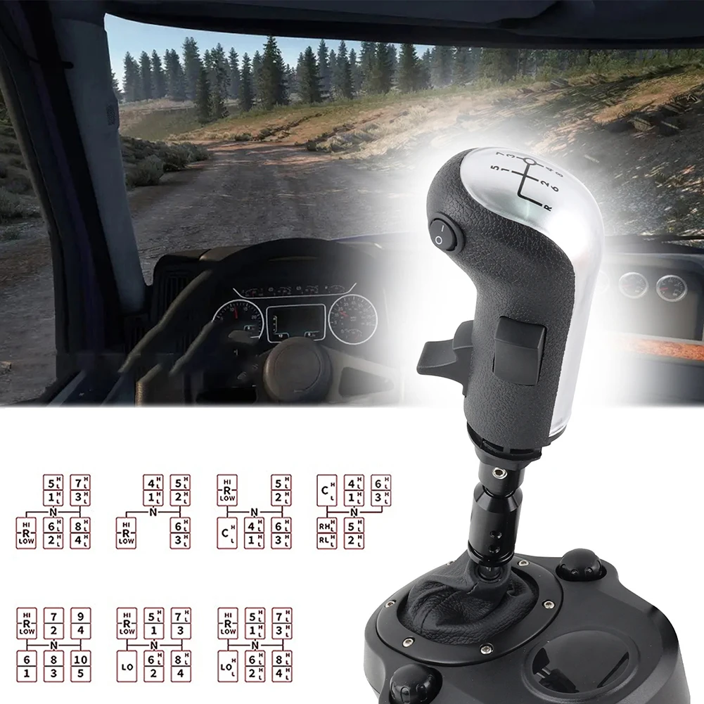 For Logitech G29 G27 USB Gear Simulator Knob Features 3 Switches and Custom Settings for Enhanced For Racing Experience