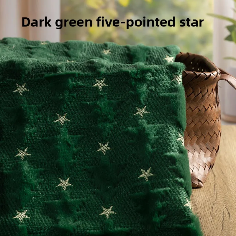 تقليد الأرنب الفراء قصيرة أفخم النسيج Fo المطرزة هالوين شجرة عيد الميلاد تنورة زخرفة خلفية DIY بها بنفسك الخياطة القماش #4