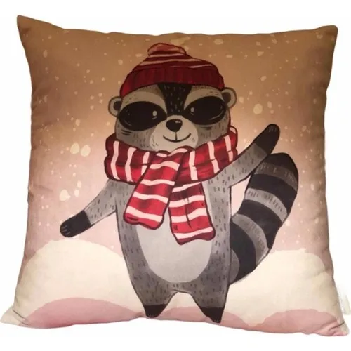 Missworble Winter Christmas Merry Christmas Children's Room Double-Sided Pillow decorate Badger Filled 60x60 cm