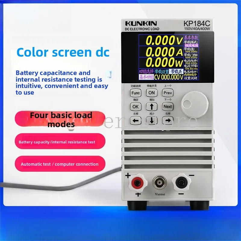 

KL284A/KP184 Dual-channel Electronic Load Tester, LED Power Supply Battery Internal Resistance Test