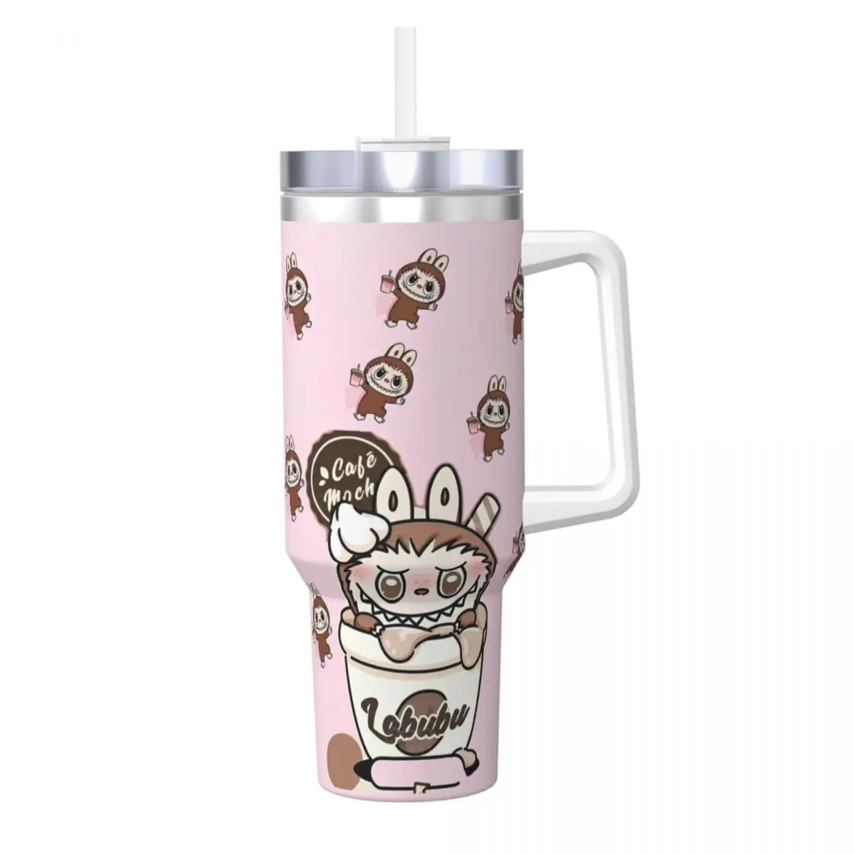 

Stainless Steel Tumbler L-Labubu Coffee Mug Portable Hot Drinks Car Mugs Travel Custom Water Bottle