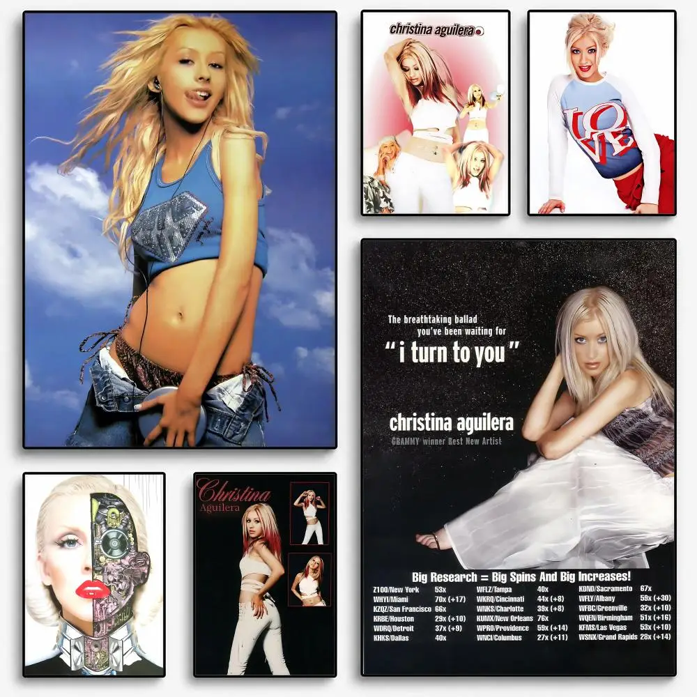 Christina Aguilera Poster Room Home Decoration Interior Wall Art Printing Garage Posters Gift
