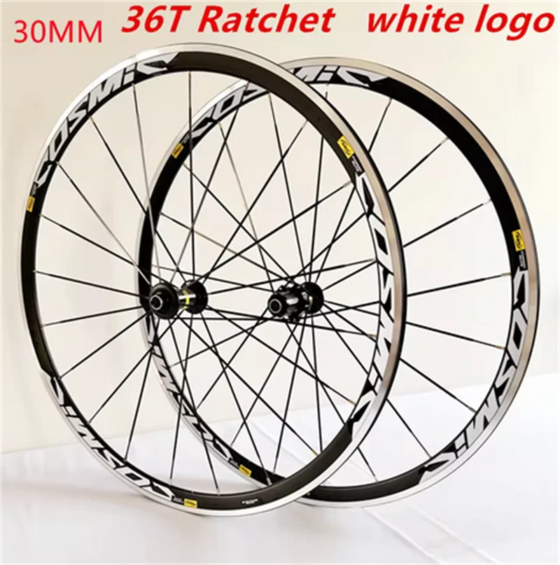 JKLitepro 700C Bicycle Wheel 36T Ratchet 30/40/50mm Road wheelset bike Cosmic Elitewheels Rim Brake V/C/Disc Brake