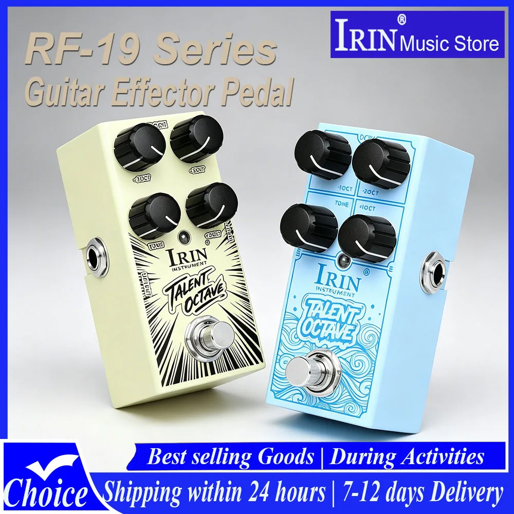 

RF-19 TALENT OCTAVE Guitar Effector Pedal – Polyphonic Triple Octave Harmonizer Create 3 Separate Voices Effect Guitar Pedal
