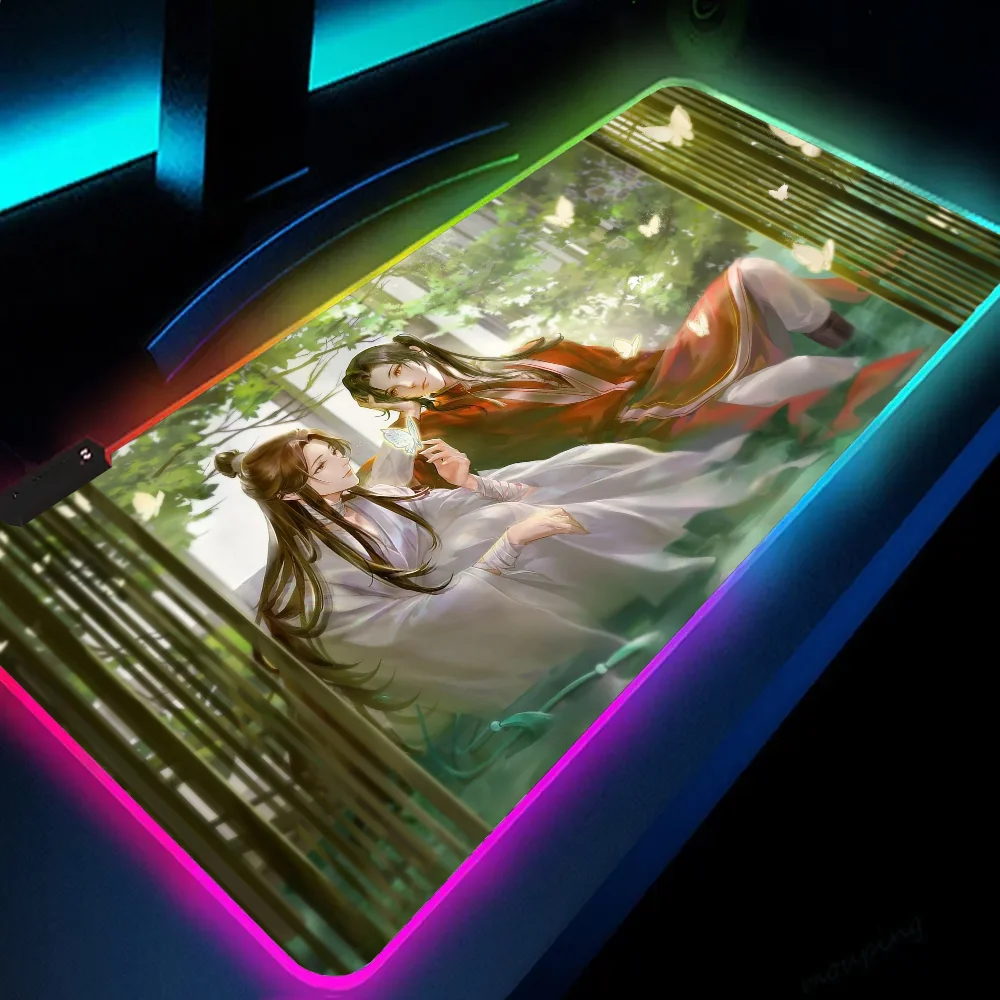 Tian Guan Ci Fu Mousepad XXL RGB Gaming Mouse Pads HD Gamer Accessories Large LED