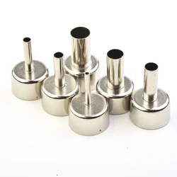 Hot Air Tool Nozzle High qualit Soldering Station Welding Heat Resistant Silver Stainless steel Sprayer 6pcs Part