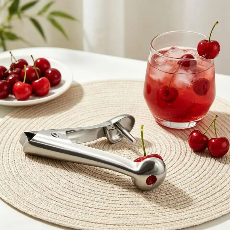 Stainless SteelCherry Pitter Tool With Easy Operation And Long Lasting Rust Resistant Build Perfect For Home