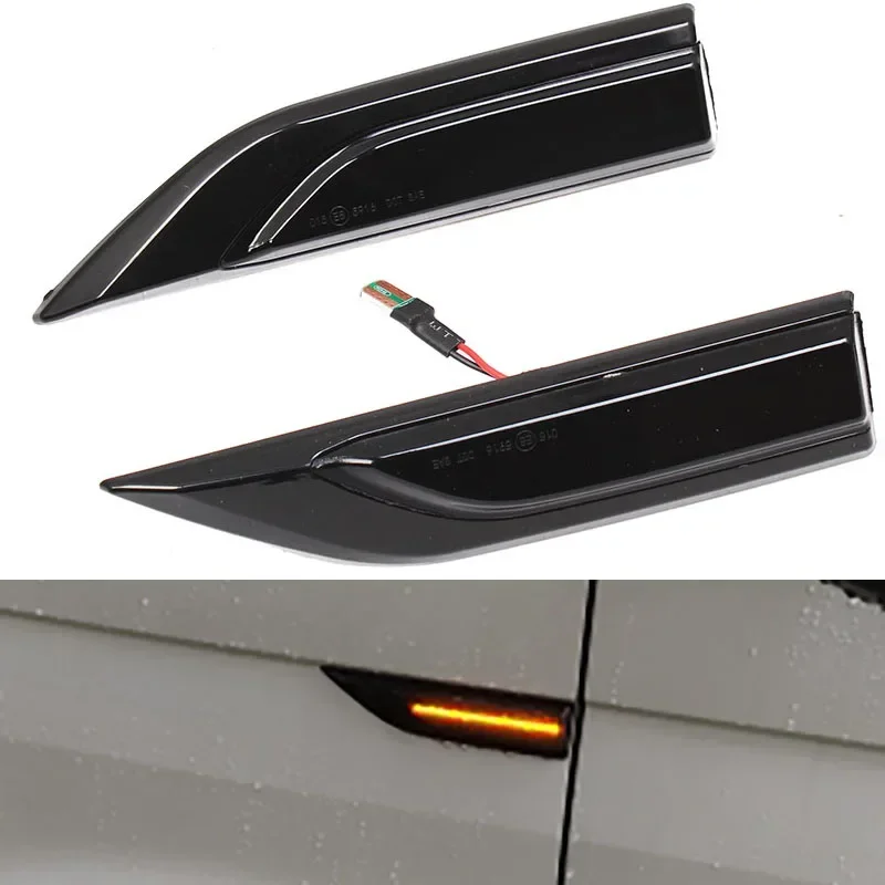 Dynamic LED Side Marker Lights Flowing Sequential Turn Signal Light Blinker For VW Transporter T6 Multivan Caddy MK4 2015-2019