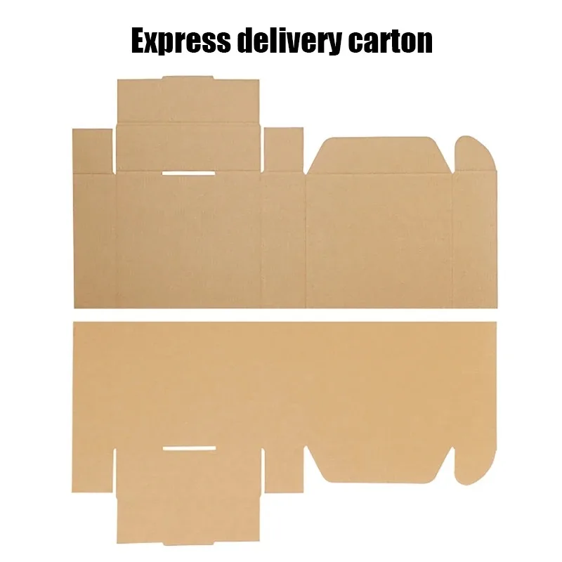 20PCS Multi Size Brown Kraft Paper Gift Box Christmas Cookies Candy Packaging Box Wedding Gifts For Guest Handmade Soap Wrapping