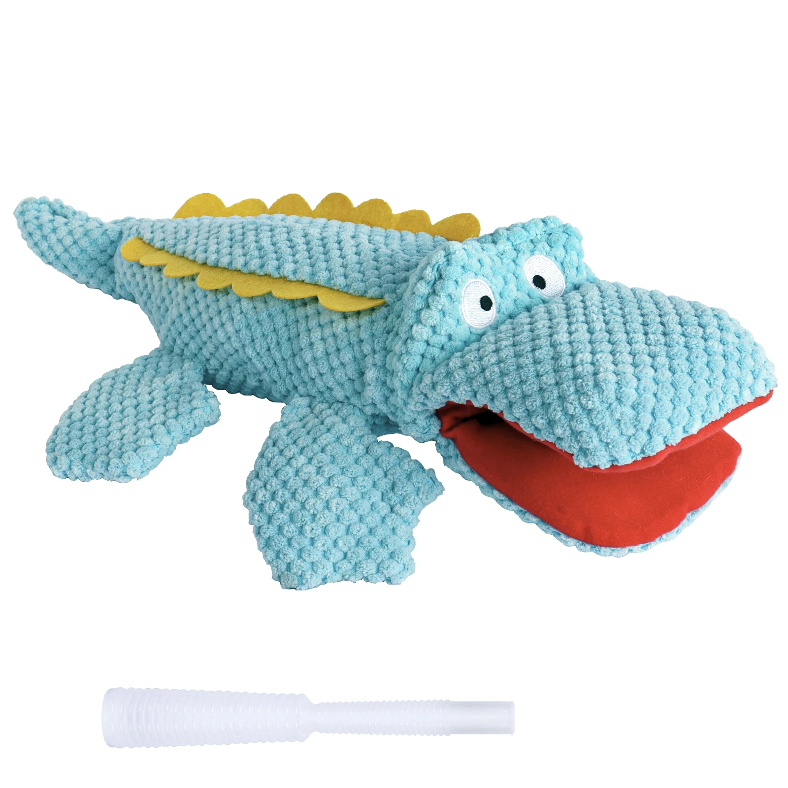 

SCGK Dog toys Chew Toys Interactive Cartoon Animal Plush Alligator Shape Dog Sound Toy Gnawing Grinding Teeth Training Supplies