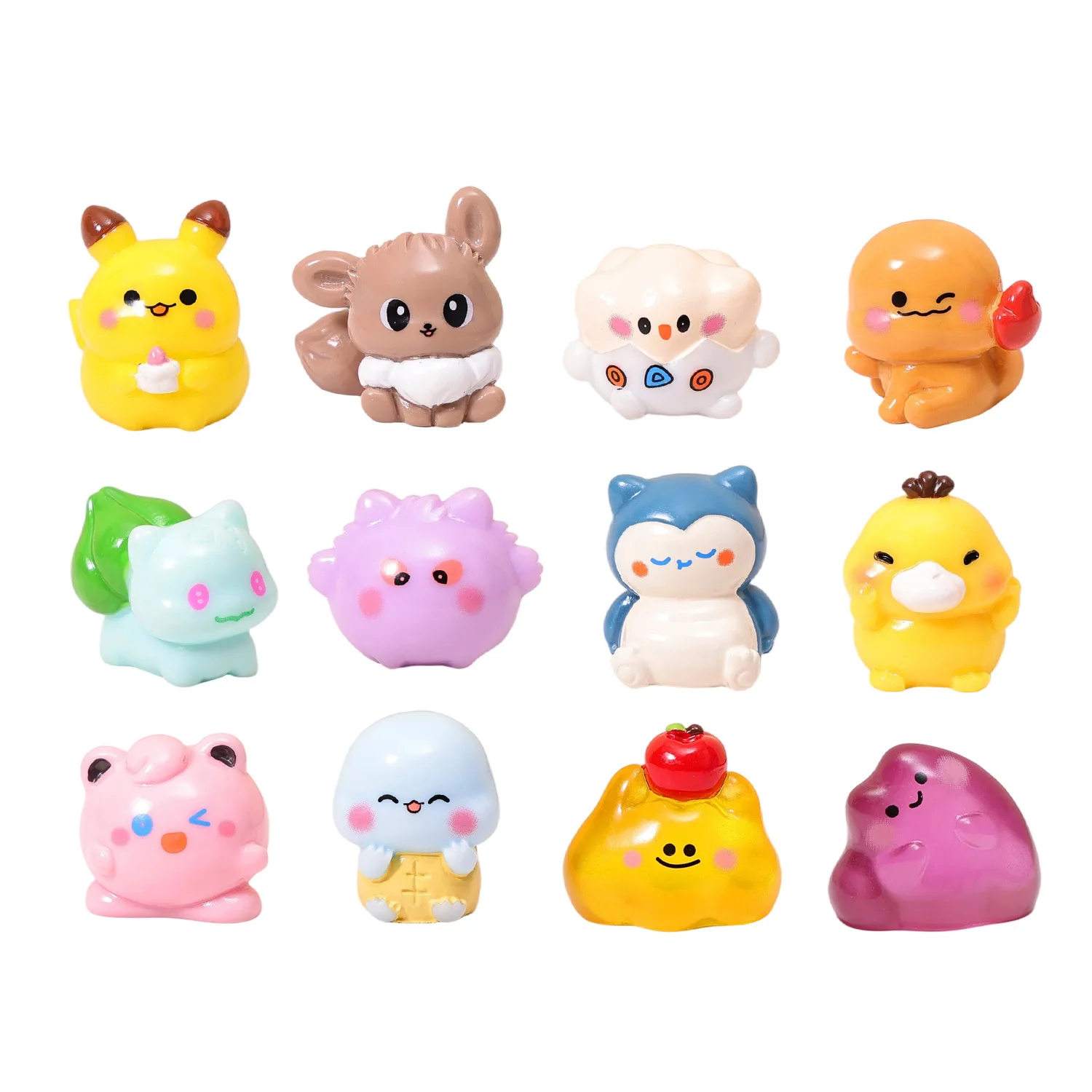 6 Stück/Set Anime-Figuren, Taschenmonster, niedliche Statuen, Schreibtischdekoration, Sammlerstück, Q.ver-Spielzeug, Geschenk für Feste und Geburtstage – Detail 6