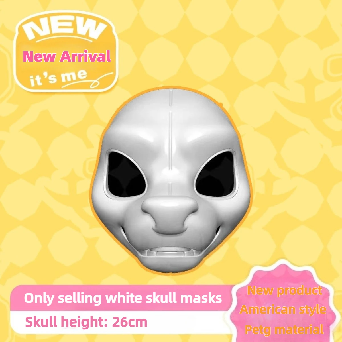 American Stlye Base Mask Cattle Skull PETG Material 3D Printing Skull Furry COS Accessories DIY Props