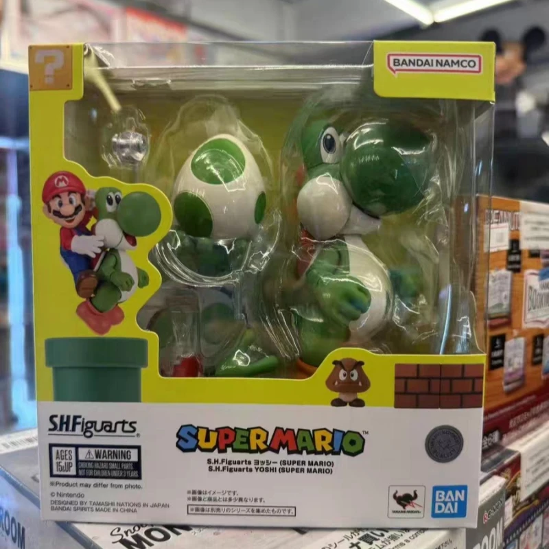 

Коллекционная фигурка Bandai S.H.Figuarts Yoshi, готовая модель, классическая игровая серия, игрушки, подарки для мальчиков, оригинальные.