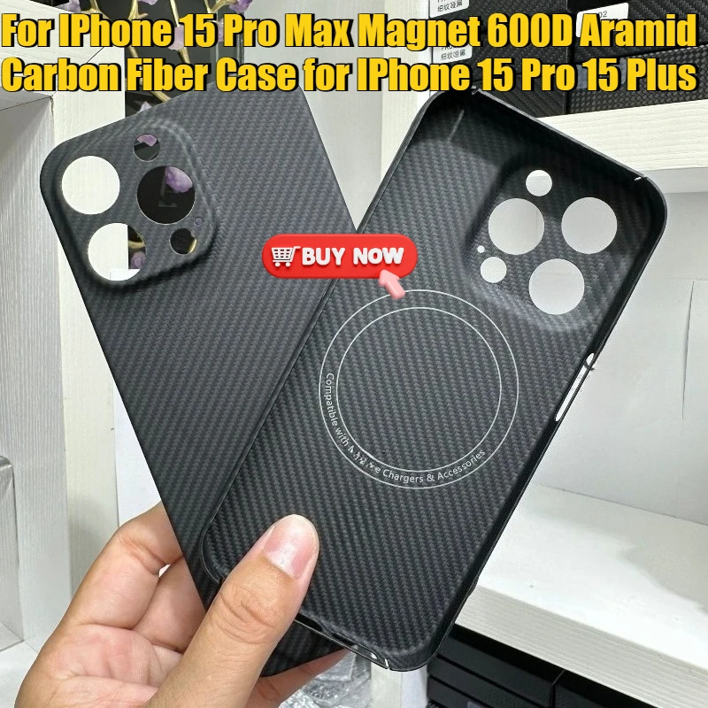

Новый магнитный чехол из арамидного углеродного волокна 600D для iPhone 15 Pro Max, iPhone 15 Pro, iPhone 15 Plus. Высококачественный магнитный чехол для телефона.