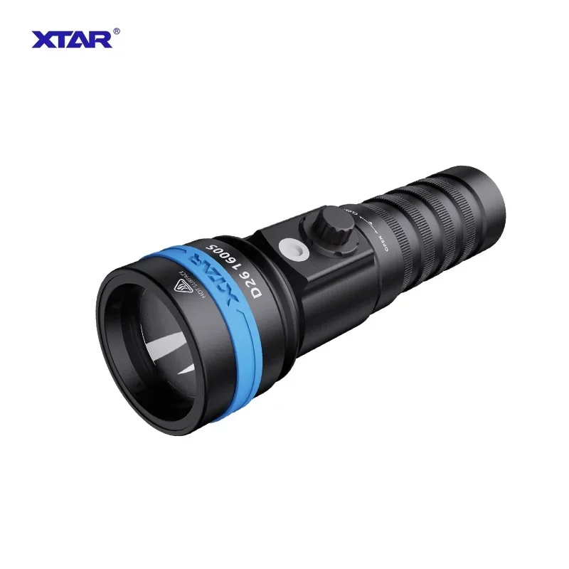 XTAR D26 1600S Diving Flashlight CREE XHP35-HI D4 LED 1600 lumen beam distance 432 meter 100 meter diving depth