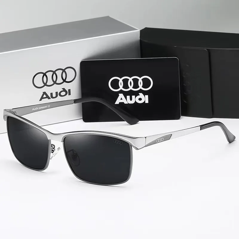 

Luxury brands Audi Sunglasses for Men Polarized Sun Glasses Travel Eyewears Classic Pilot Goggle with UV 400 Protection 559
