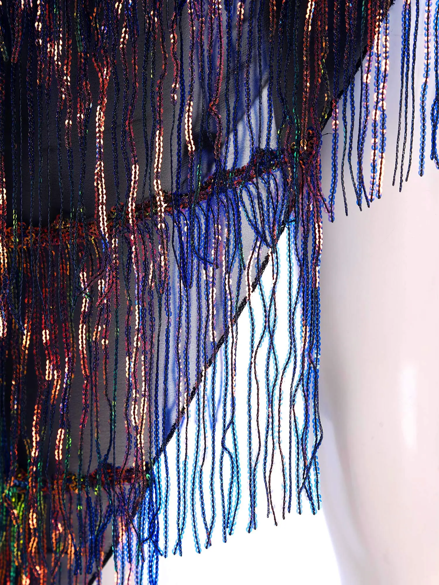 Mulheres barriga dança latina saia hip cachecol brilhante lantejoulas borla franja triângulo cintura corrente rendas saia quadril para desempenho de dança