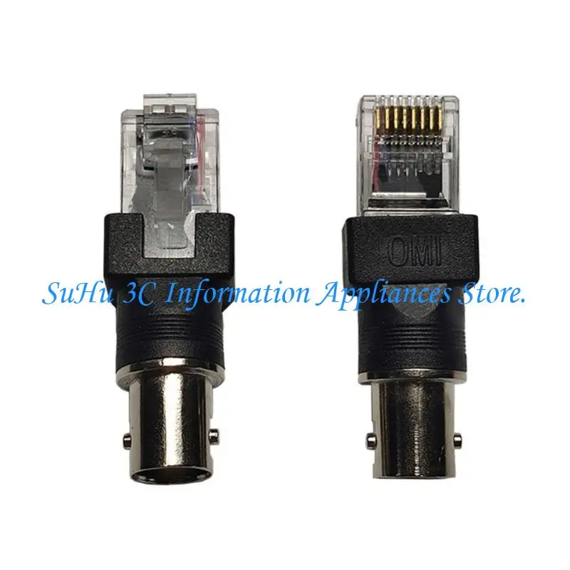 

J0MB BNC Female to RJ45 Male Coaxial Coupler Adapter for Flexible Line Testing