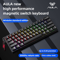 AULA WIN60/68 HE Esports Gaming Keyboard Wired Gasket Structure Hot Swap RGB 65% Magnetic Axis Keyboard for Pc Game Accessories