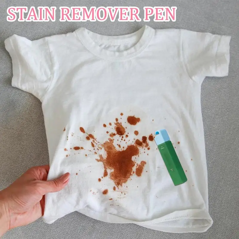 12ML White Clothes Stain Remover Pen Strong Portable Waterless Oil Laundry Stain Removers No Washing Double-Headed Bleach Pen
