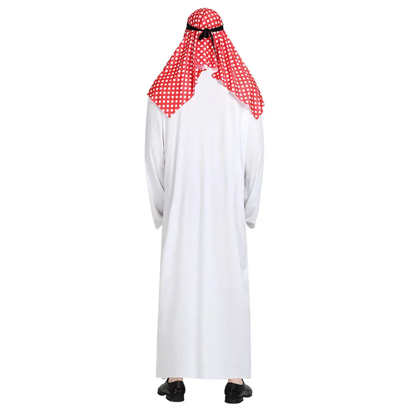 زي الشيخ العربي للرجال والنساء، زي الراعي العربي، الأمير التنكري للبالغين، أزياء فانتازيا للهالوين، ملابس رداء