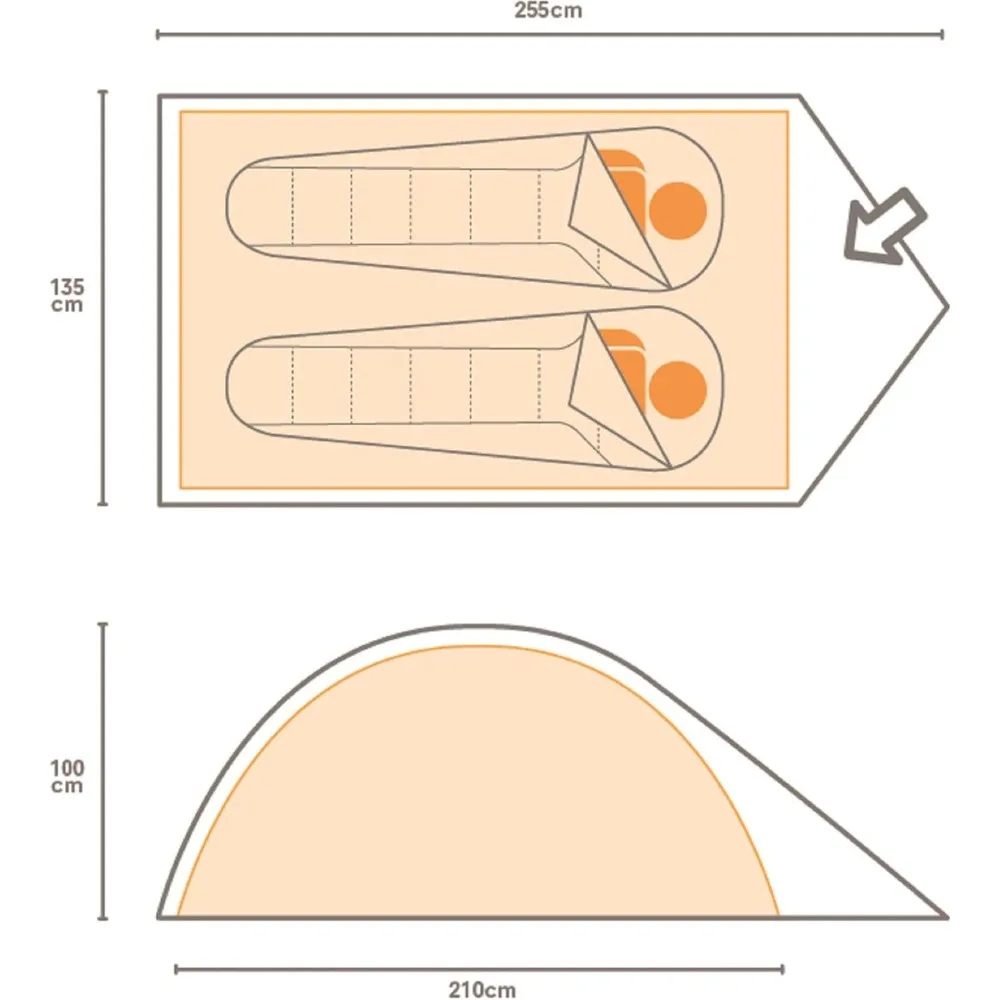 Barraca de configuração rápida externa unissex à prova d'água Malawi