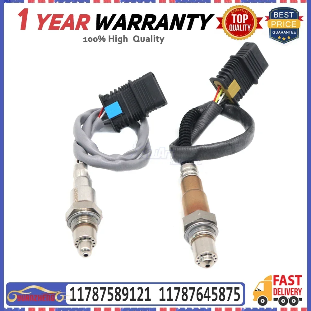 

2PCS Upstream Downstream Front Rear Air Fuel Ratio Lambda Oxygen Sensor 11787589121 11787645875 for BMW X4 X6 2016