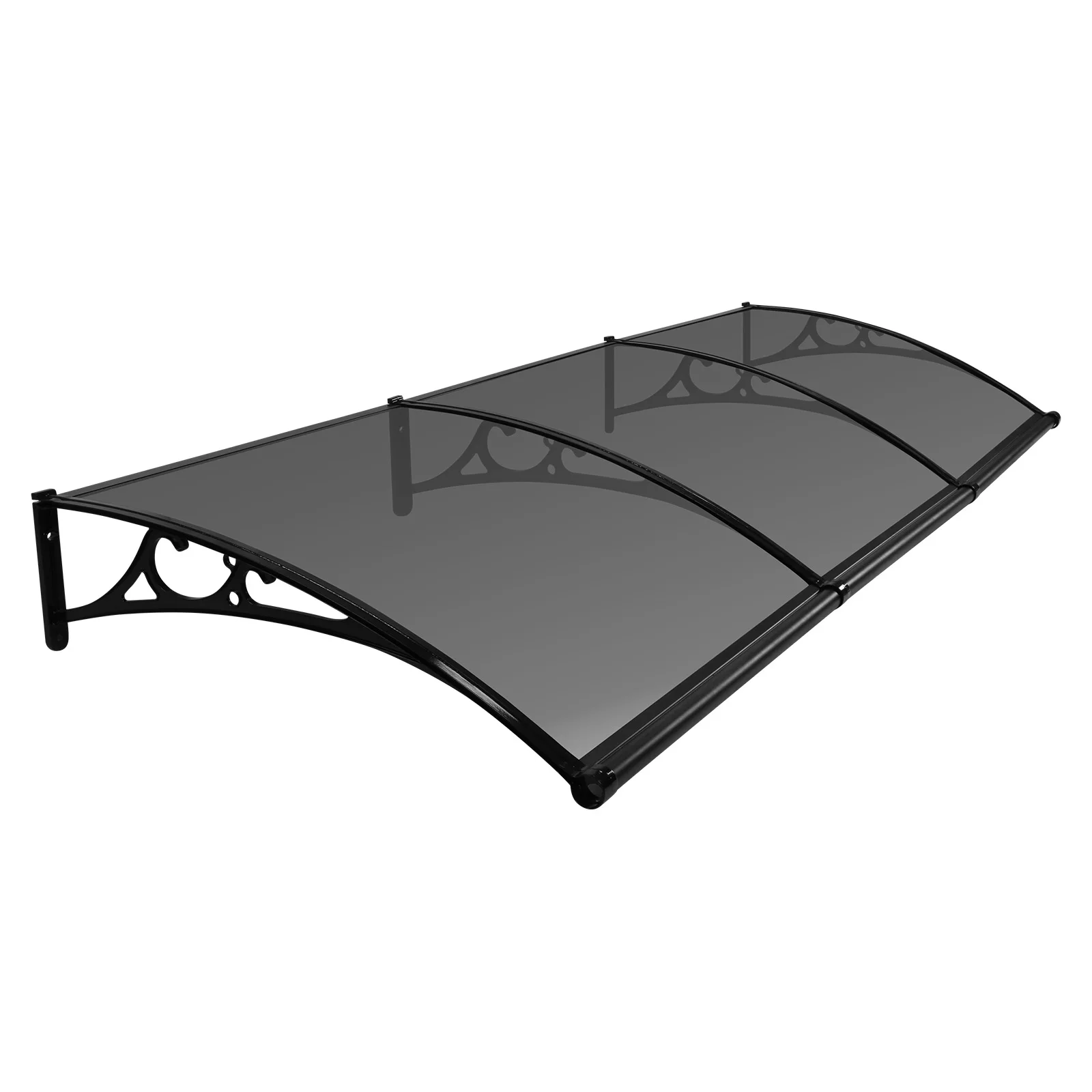 

Window Awnings with Aluminum Alloy Bracket Outdoor Awning Canopy Strong Load-Bearing Capacity for Rain Snow Sunlight Protection