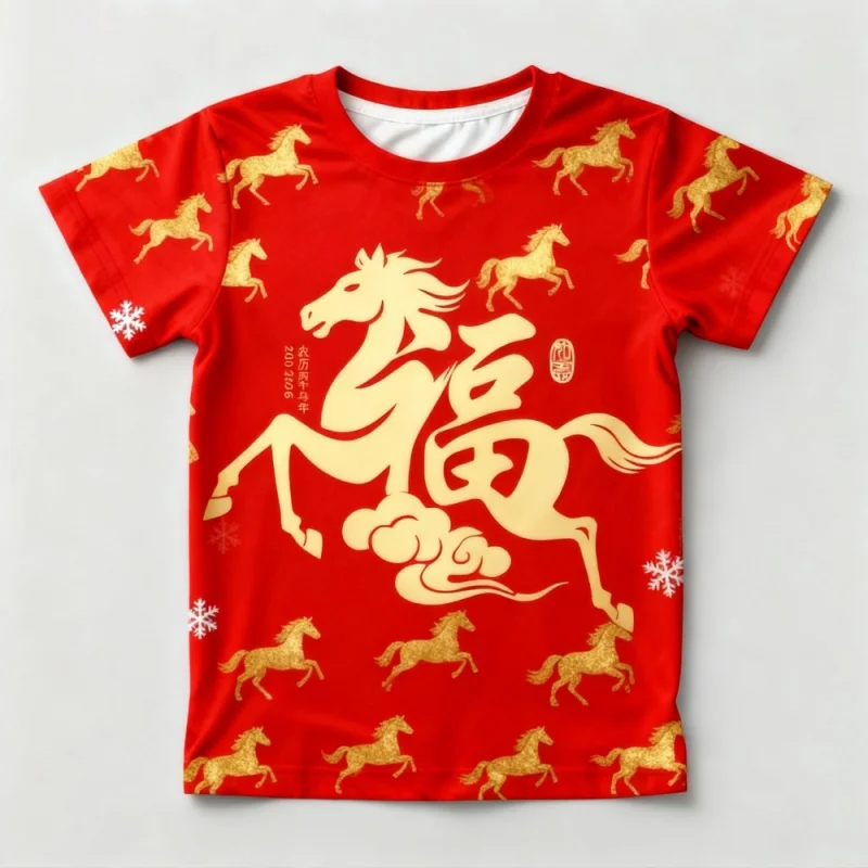 

Футболка с облачным цветочным узором для мужчин, новогодние футболки с 3D принтом лошади, летние повседневные уличные топы с круглым вырезом, свободные футболки с короткими рукавами