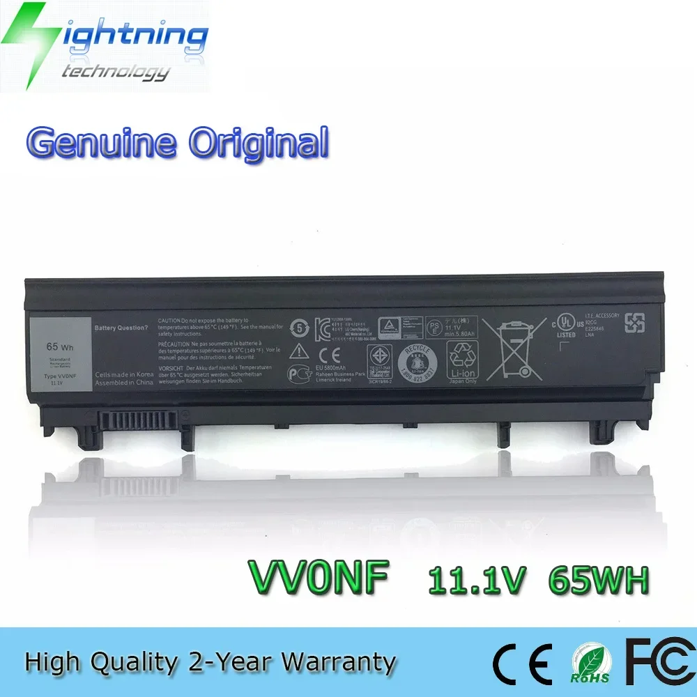 

Новый оригинальный аккумулятор для ноутбука VV0NF 11,1 В 65 Втч для Dell Latitude E5440 E5540 1N9C0 F49WX NVWGM CXF66 9TJ2J