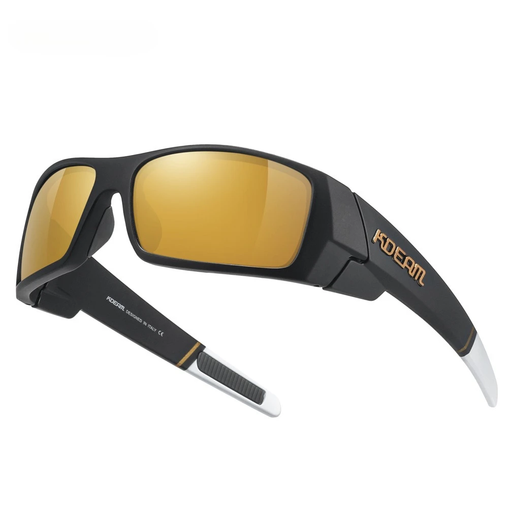 Men's Rectangular Polarized Sunglasses Colorful Outdoor Sports Eyewear Custom Prescription Available for Myopia and Astigmatism