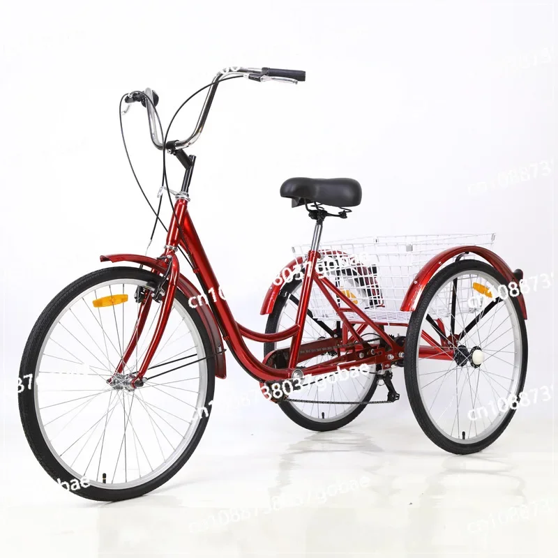 دراجة ثلاثية العجلات 20 24 26 بوصة دراجة ثلاثية العجلات بدواسة بشرية #1