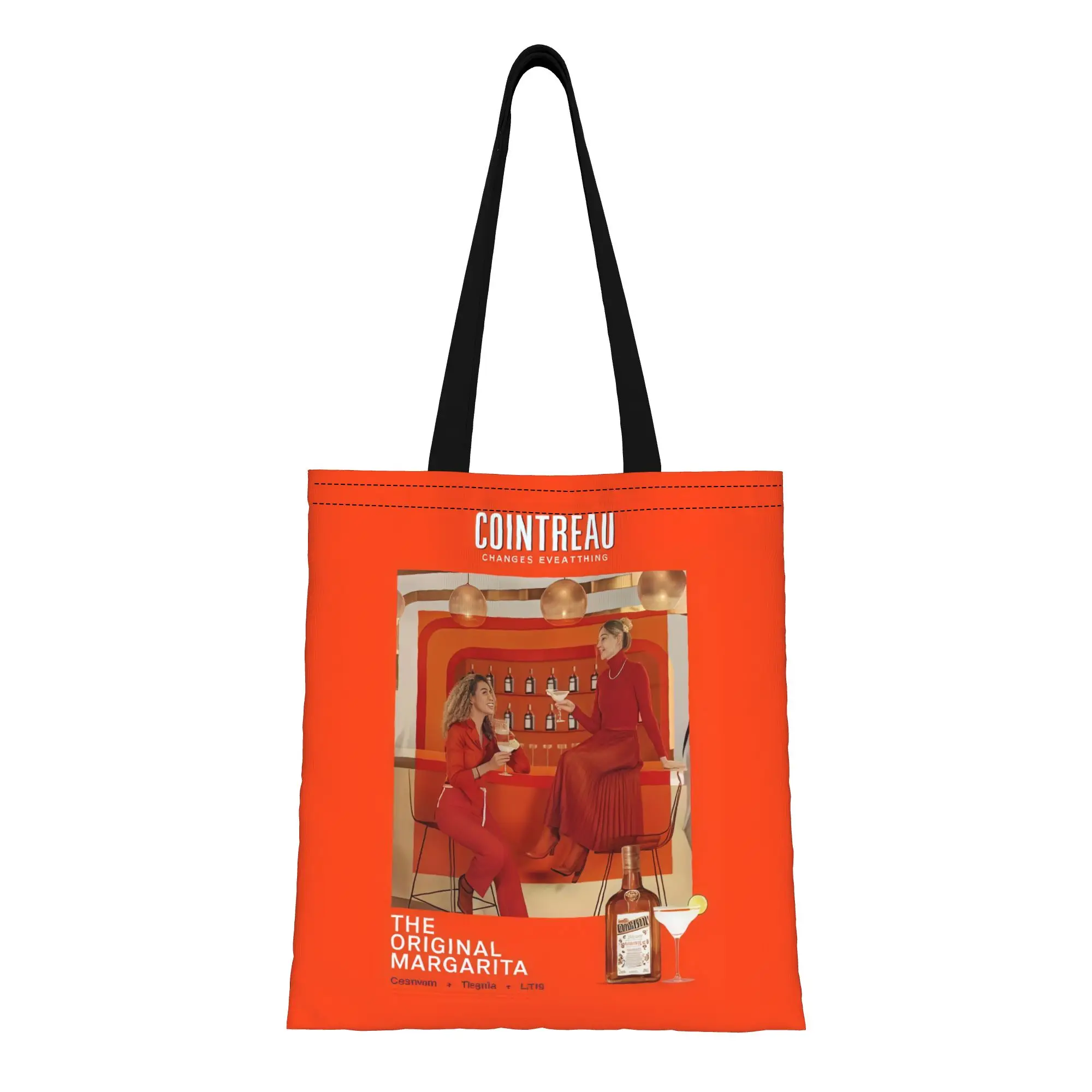 

CCointreau CCointreau The Original Margarita Canvas Tote Bag Perfect for Shopping Travel Outdoor Heavy Duty Shoulder Handbag
