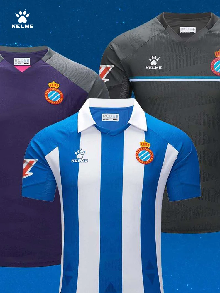 Kelme Soccer Jerseys 24/25 New Season Espanyol Club With The Same Home Player Version Of The Shirt No Sleeve