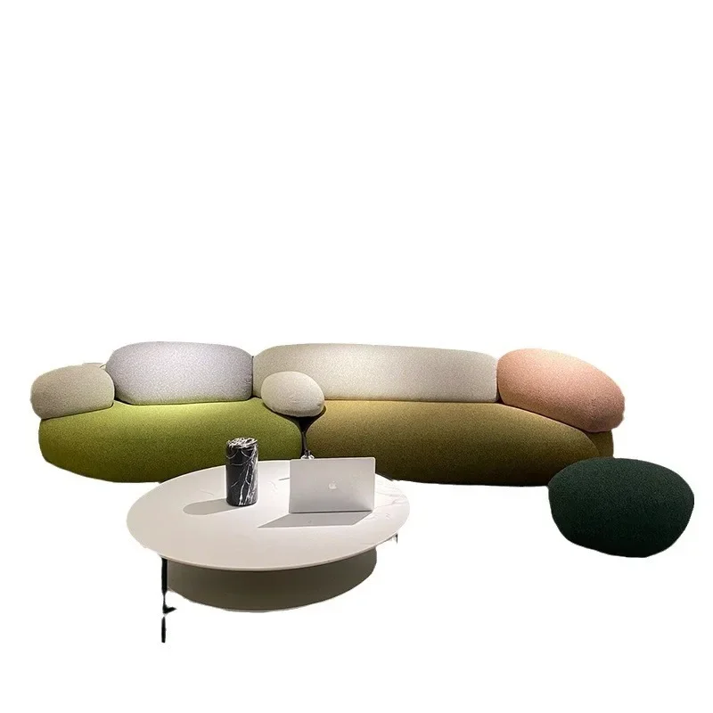 

Cobble sofa, creative minimalist chenille fabric sofa
