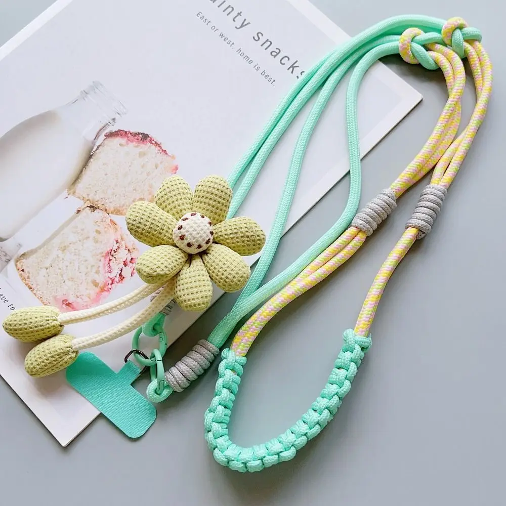 

Flower Mobile Phone Lanyard Hanging Rope Anti Lost Crossbody Phone Strap Long Universal Phone Neck Straps Lanyard Patch