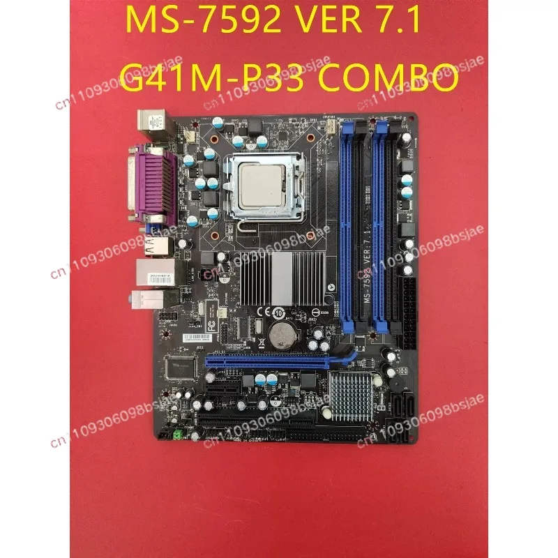 Compatible with MSI G41M-P33 P43 Combo motherboards, DDR2 and DDR3 memory all run MS-7592 VER:7.1