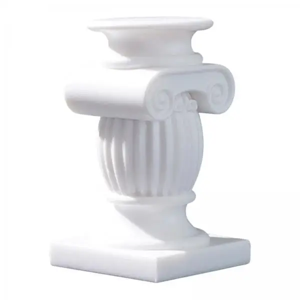 5xRoman Column Candle Holder Mini Roman Pillar Statue for Desktop Dinning Room