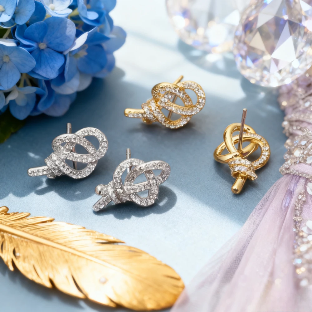 

Unique twisted design Earrings Made of Pure silver, Anniversary Luxurious Jewelry earrings, Engagement gifts Trendy Jewelry