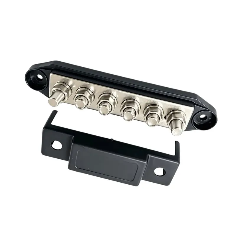 For RV For RV Busbar 300A 6 Way Stud Terminal Block Power Distribution Bar For RV Boat Car Marine-Boom
