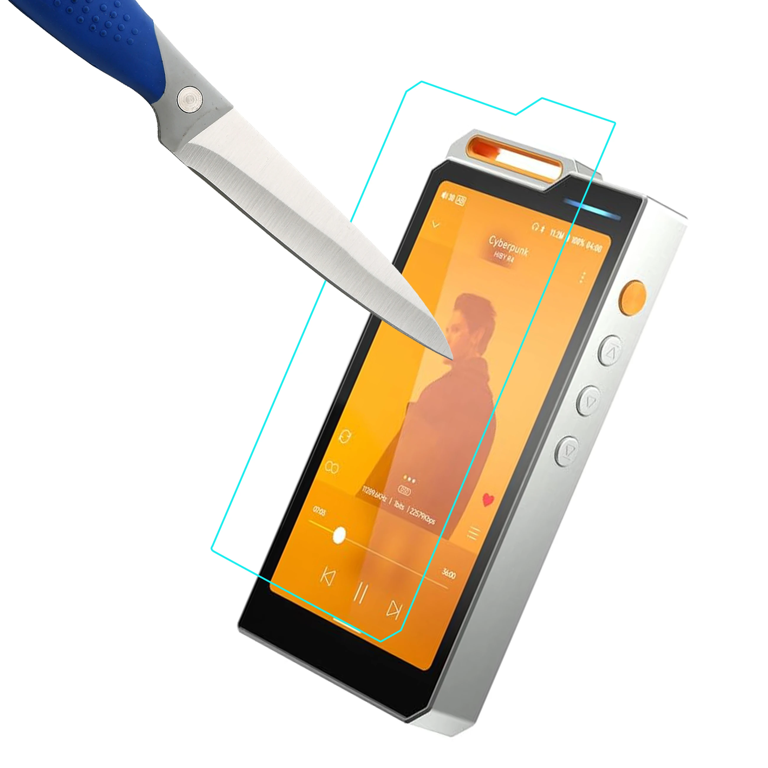 Anti-fall Scratch-Proof Screen Protector Protective Film for HiBy R4 Tempered Glass