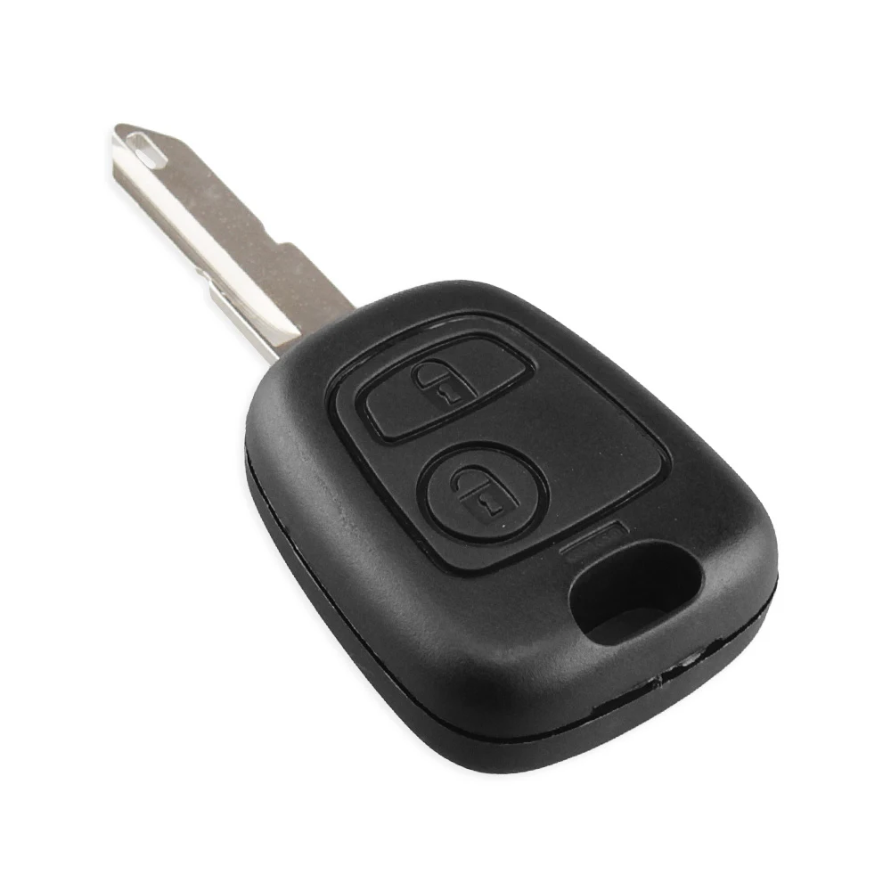 KEYYOU 2 Buttons Remote Blank Car Key Shell Fob Case For Peugeot 206 106 306 406 Key Case Cover NE73 Blade