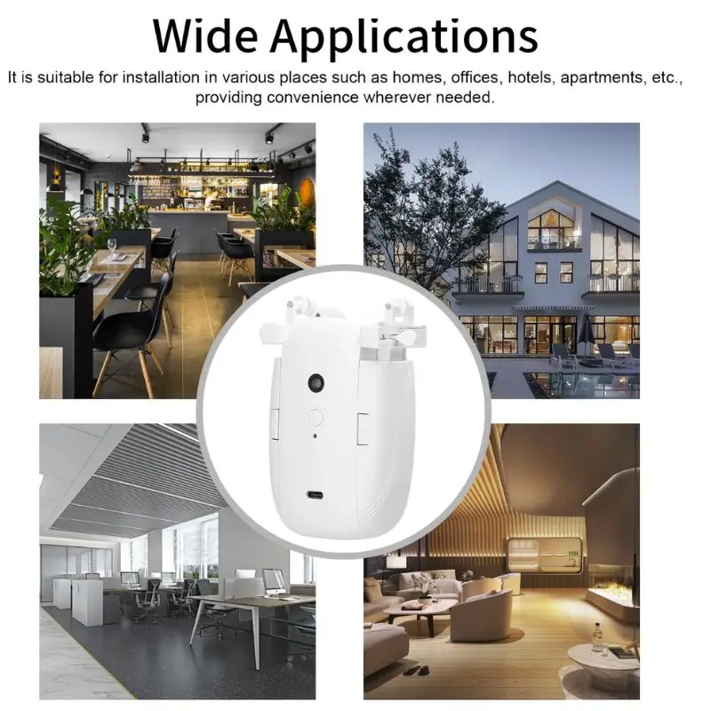 Tuya Smart Zigbee Curtain Motor with Hooks for Rome Track Smart Curtain Pusher Robot Support Siri Google Home AlexaVoice Control