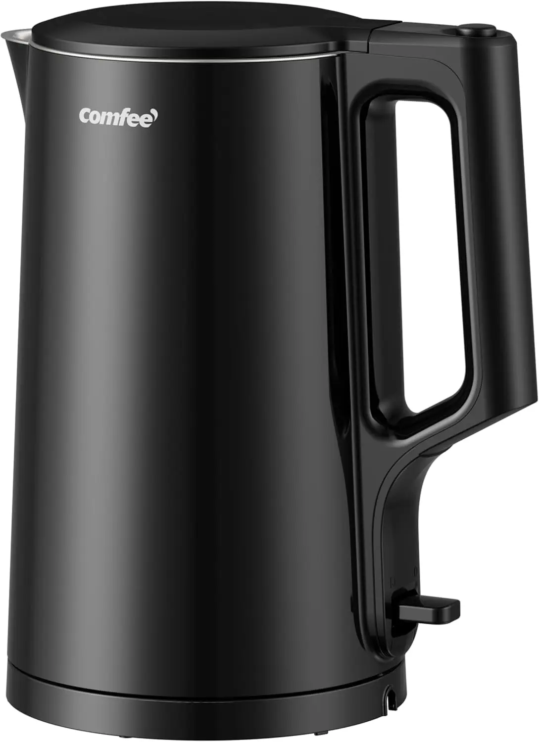 

1.7L Double Wall Electric Kettle, 100% Stainless Steel Interior, 1500W Fast Boil, Auto-Off & Boil-Dry Protection