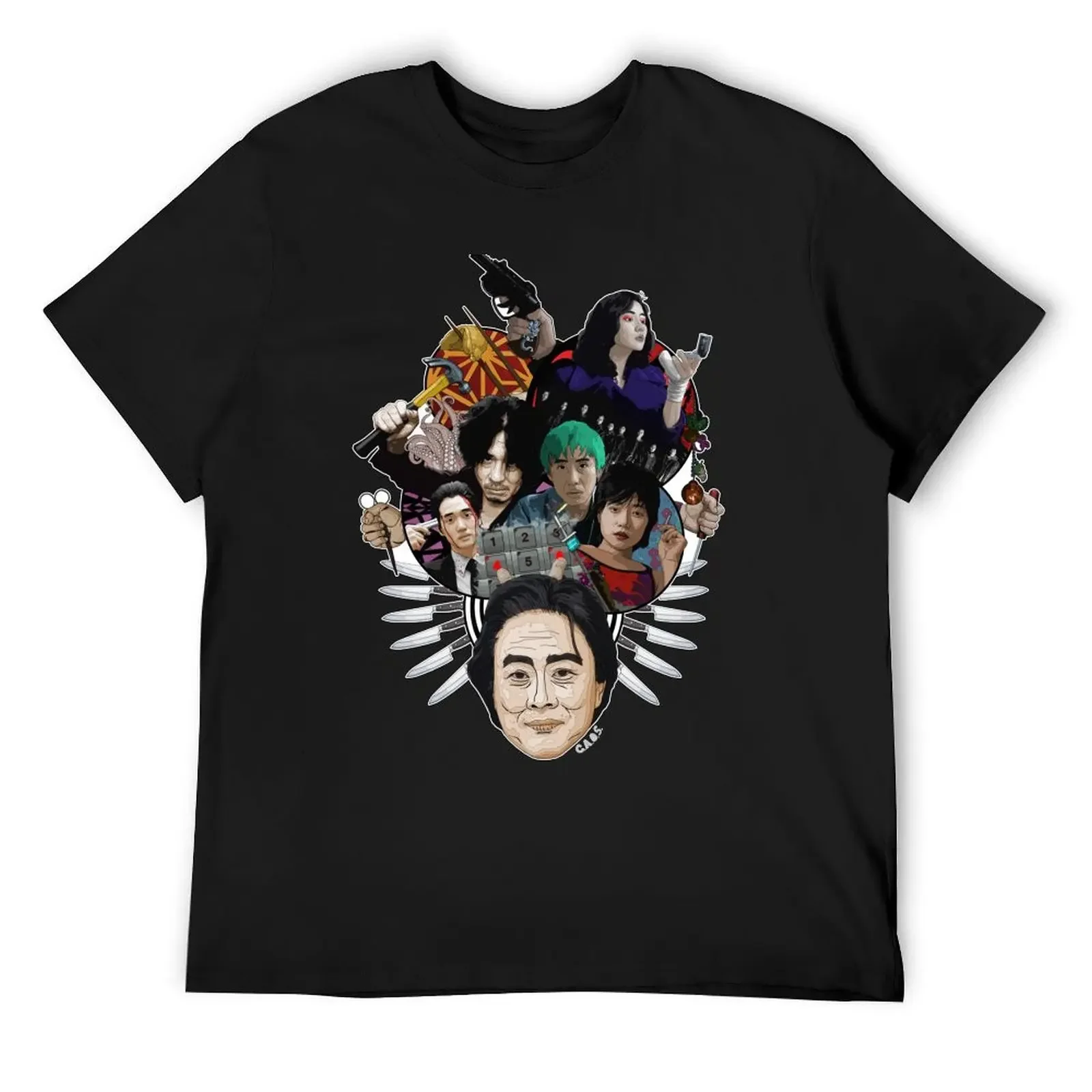 Park Chan-wook - Mash Up Tribute T-Shirt street wear quick-drying mens clothing