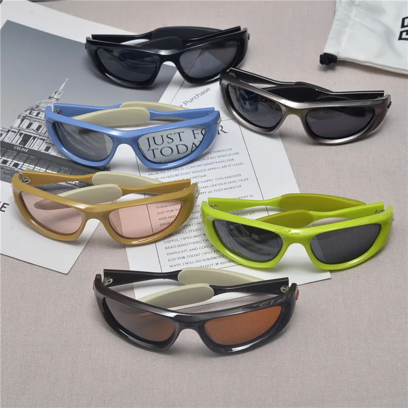 New Vintage Y2K Sunglasses Women Men Brand Rectangle Sun Glasses Female Oval Eyewear Sunglasses for Male Female Eyeglasses