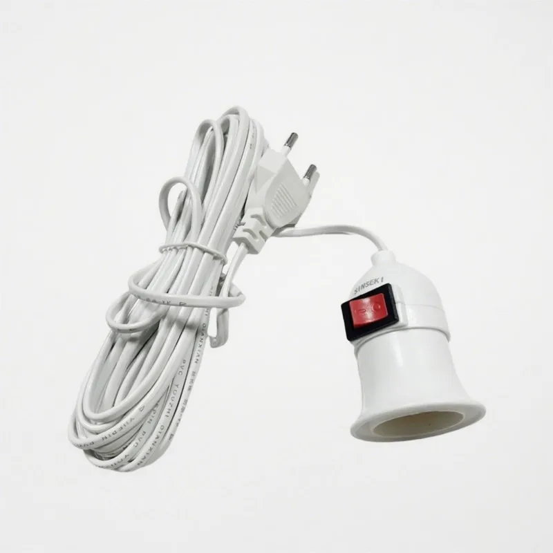 E27 Suspended Wired 230cm Screw Head Independent Switch With Led Extension Cable Pendant Light Holder Portable Lighting Tool A1