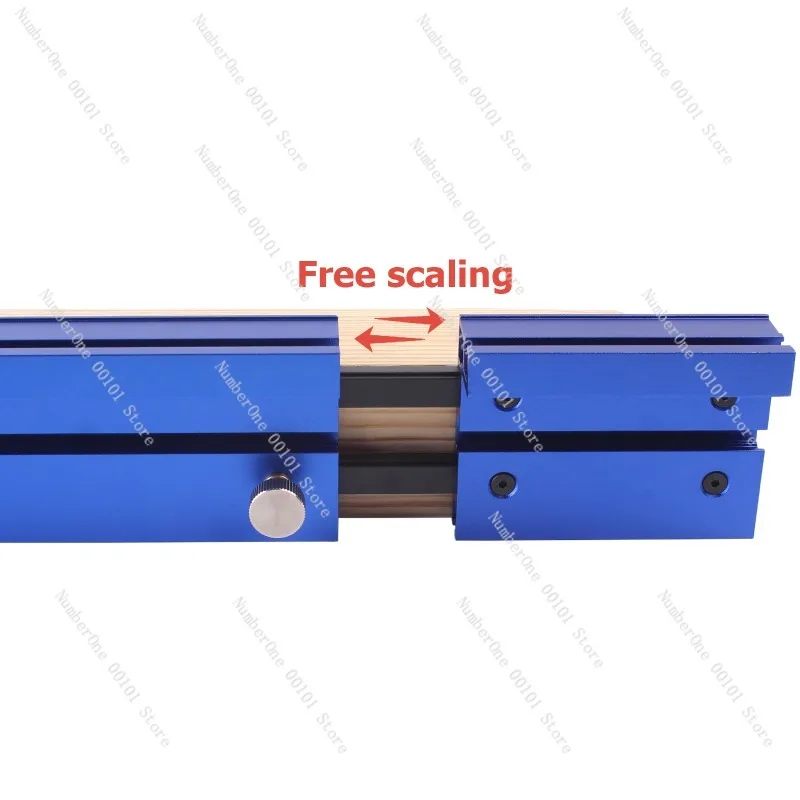 75 Type Telescopic Aluminum Profile Router Fence T Track Table Saw Fence Woodworking T Slot Rail Adjustable Sliding Guide System